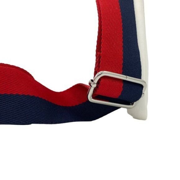 Alfani Miahh Web Strap Womens Crossbody Bag Double Zip Purse - Picture 7 of 12